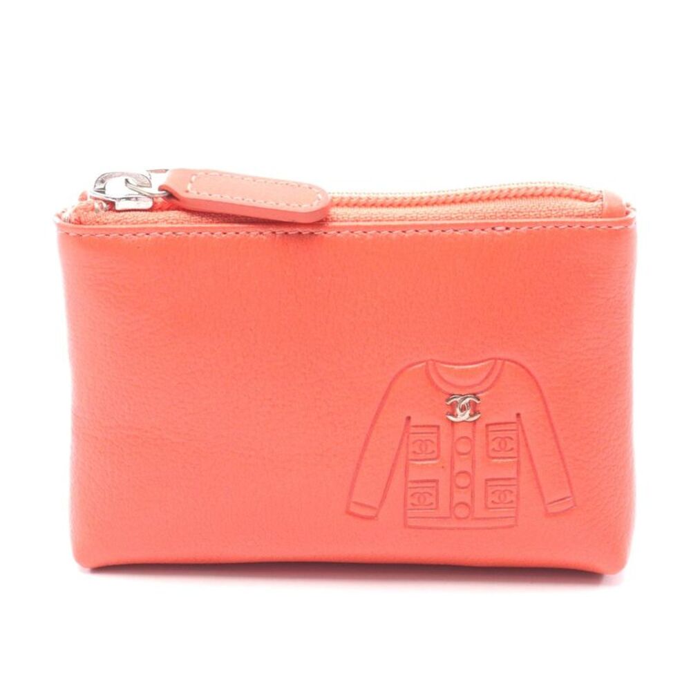 Chanel Leather Coin Case with Keyring